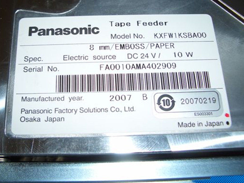 KXFW1KSBA00 8mm Electric Tape Feeder Emboss & Paper Without Sensor for Panasonic KME Smt Machine